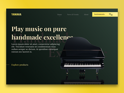 Yamaha LandingPage Concept