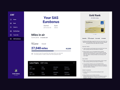 SAS Eurobonus Section | Concept