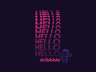 Hello Dribbble design graphic hellodribbble typography