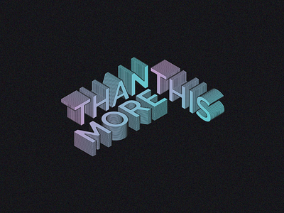 more than this. hello typography graphic