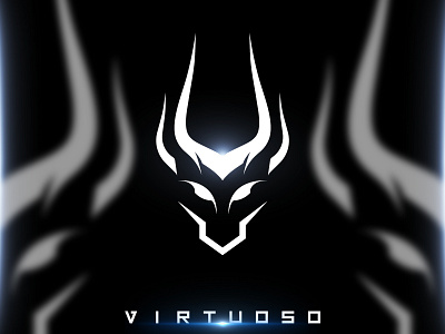 Virtuoso logo branding flat gaming logo graphic design logo logo design mark vector