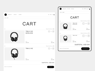 Online store for headphones ecommerce design ecommerce shop headphones minimal minimalism shop store typography ui ux