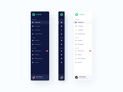 Side Menu Components components dashboard design figma minimal ui design userinterface web app