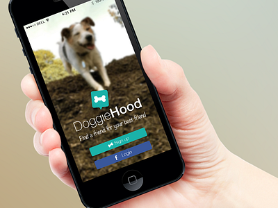 Doggiehood App app application design dogs interactive iphone ui ux