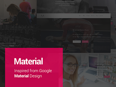 Material agency design google material portfolio theme wordpress