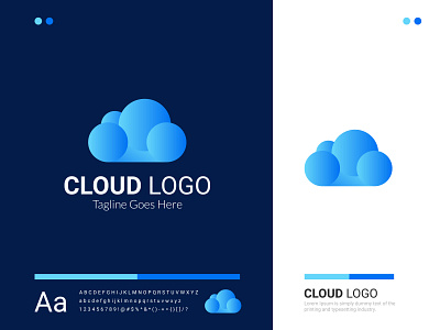 Cloud Logo Design abstract logo agency branding character cloud concept design dribble logo vector