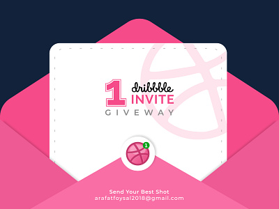 Dribbble Invitation branding design dribbble invite dribble dribble giveway invitation portfolio