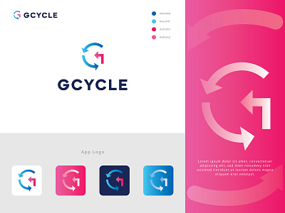 GCYCLE Logo Design app logo brand identity branding business logo colorify design company logo creative logo g letter logo logo concept logo inspiration logo mark logodesign logos logotype