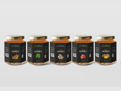 Honey Product Label Design