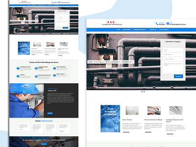 Plumbing Service Website design eleganttheme plumbing service webdesign website