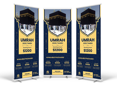 Hajj Umrah Promotional Roll Up Banner