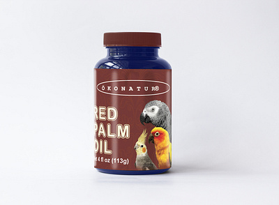 Red Palm Oil Supplement Product Label Design branding design herbal label oil bottle product packaging red plam supplement label design