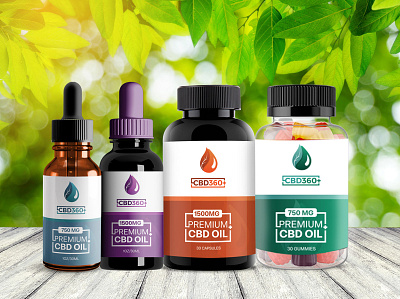 CBD Product Label Design agency branding cbd cbdoil design dribble gummies hemp hemp oil label labeldesign logo product label tincture