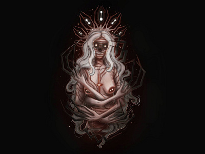 Dark Bride art artist artwork bride dark art illustration monster nightmare procreate
