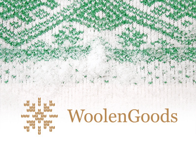 Woolen Goods logo cold flake snow snow logo snowflake sweater sweater logo wool woolen goods