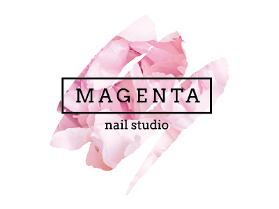 Magenta logo flower flowers magenta nail nails peony