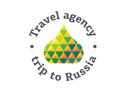 Logo. Trip To Russia dome logo russia travel trip