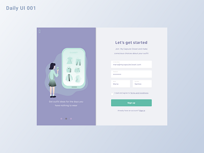 Daily UI #001 - Sign Up
