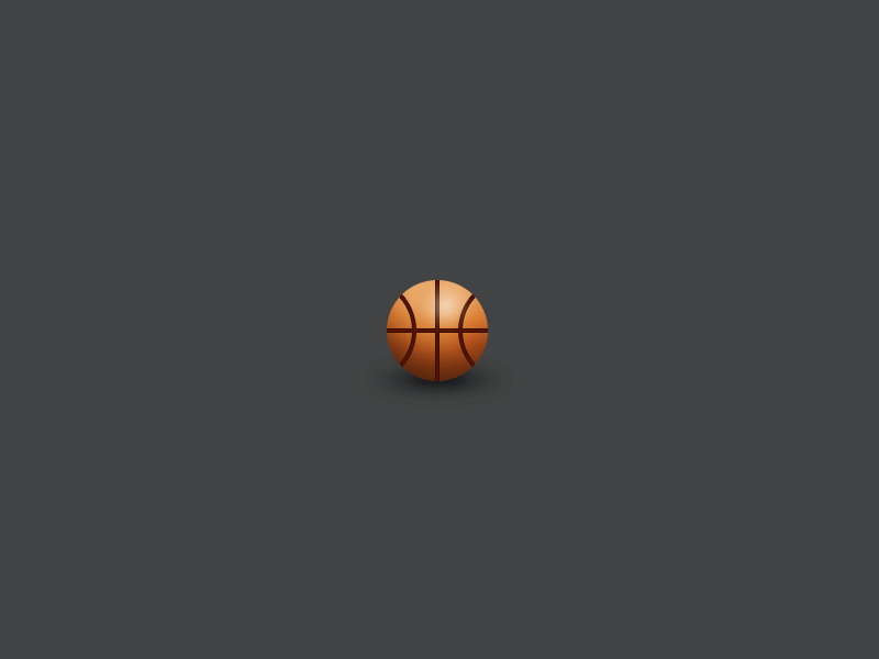 Basketball Loader 2d animation ball basketball game loader orange photoshop rotation