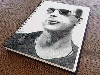 Bruce Willis actor bruce bruce willis draw drawing illustration pencil portrait sketch