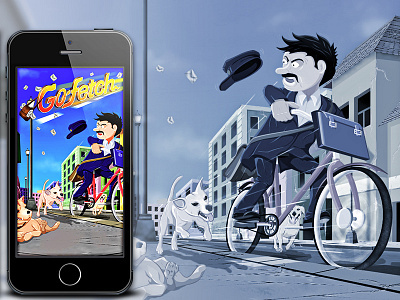 Go Fetch 2d cartoon characters concept design game graphics illustration interface ios photoshop