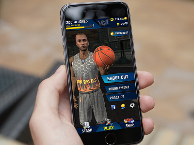 Basketball game/app android app basketball college design game ios iphone mvp photoshop ui virtual