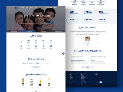 Landing page - Insurance branding credit design experience financial insurance interface landing simplicity ui ux website