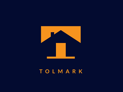 Tolmark - Final Logo 2d branding carpentry concept design flat house icon identity illustration labor logo logotype negative space sign skill tool typography vector wood