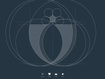 LOGO Grid - VCS brand design brand identity branding circle clean concept design geometric geometry grid icon identity illustration logo mark ratio symbol typography visual design visual identity