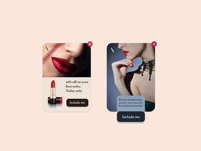 DailyUI 016 - popup overlay adobe beauty daily ui dailyui dailyuichallenge lipstick overlay popup ui xd