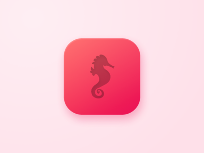 App Icon "Synchrolife" app app icon logo sea horse