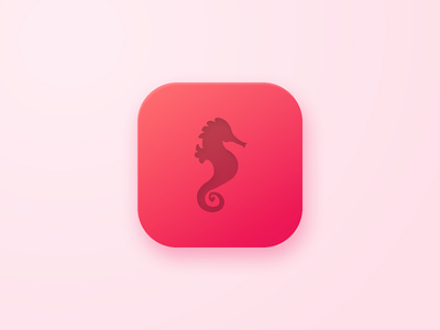 App Icon "Synchrolife" app app icon logo sea horse
