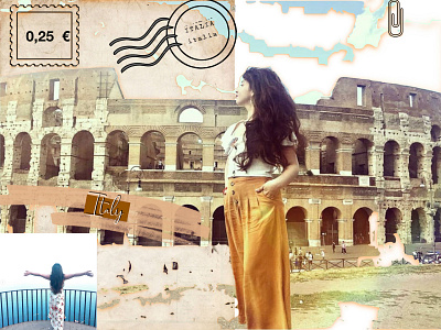 A Postcard From Italy brown italy neutrals postcard postcard design postcardproject postcards thumbnail thumbnail art thumbnails youtube