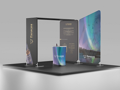 Panacea Exhibition stand branding design