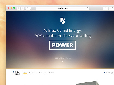 Blue Energy Web ai app appliance brand identity logo tech technology visual viz web website