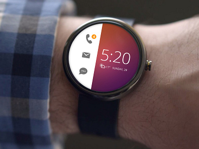 Android Wear face by Leslie Williams on Dribbble