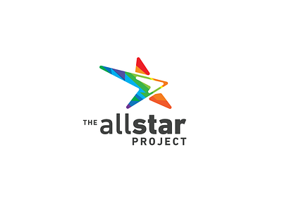 The All Star Project blue brand element logo minimal