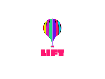 lift logo airbaloon brand branding colorful dailylogochallenge debut debutshot design firstshoot flat icon lift logo