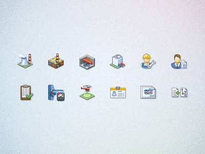 Thermal plant software icons