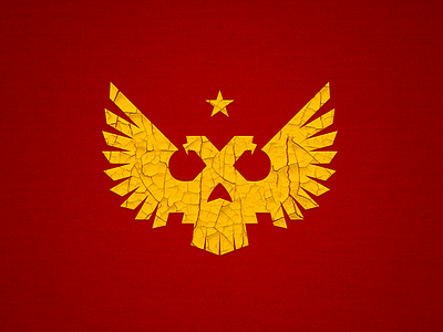 MSK2048 bird eagle logo logotype moscow russia skull star
