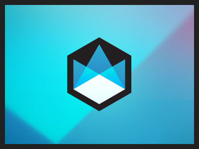 Intera Lighting blue branding crown cube identity light logo logotype