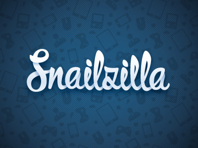 Snailzilla script font logo logotype script snail typeface