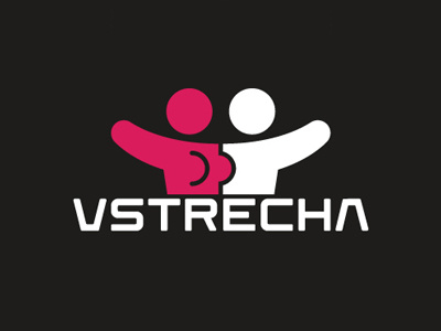 Vstrecha (Russian, "date") acquaintance communication date logo love man meeting people vstrecha woman
