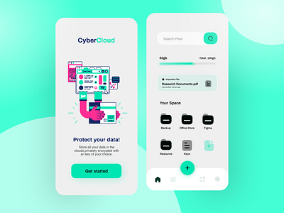 CyberCloud App concept