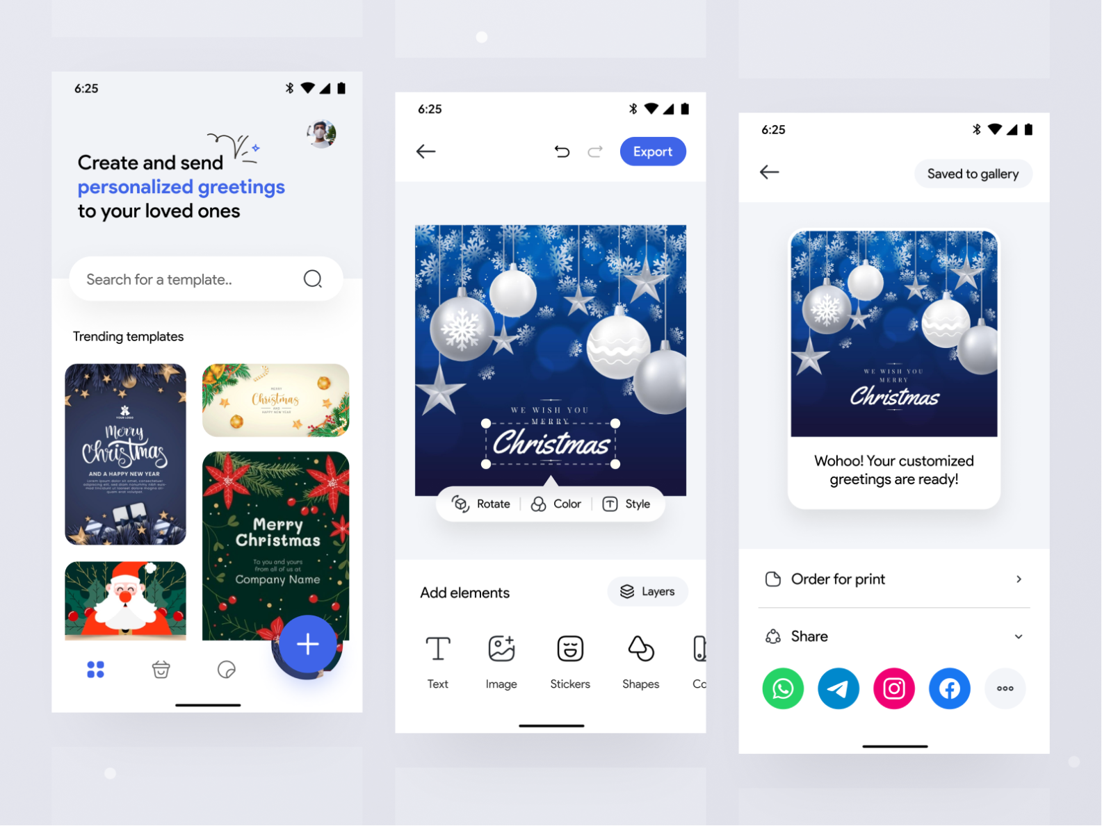 Personalized greetings app! by Goutham H M on Dribbble