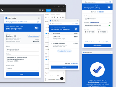 Figma native invoice plugin concept