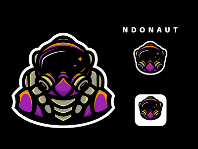 ndonaut animation astronaut branding character design icon illustration illustrator logo mascot typography