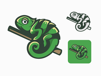 chameleon animation branding character characterdesign esport illustration illustrator logodesigners mascot vector