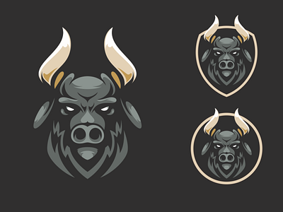 Bull Mascot Logo branding bull character characterdesign esport illustration illustrator logo logodesigners mascot vector