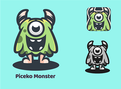 piceko Monster animation branding character characterdesign design esport illustration illustrator logodesigners mascot vector